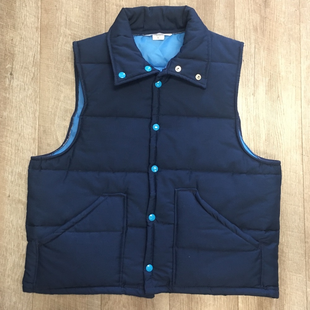 Nelson navy blue puff winter vest